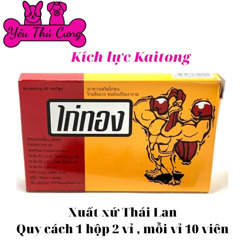 "Thuốc Kaitong Thái Lan tăng bo gà đá , bồi bổ gân gối , tăng nước máu tiêu hóa khỏe mạnh-YÊU THÚ CƯNG"