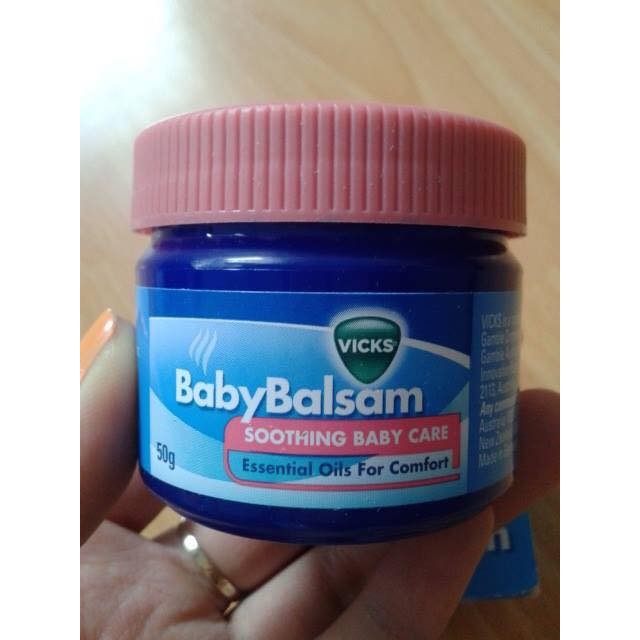 Dầu Vicks Baby Balsam giảm ho, sổ mũi, ngạt mũi cho trẻ 50g