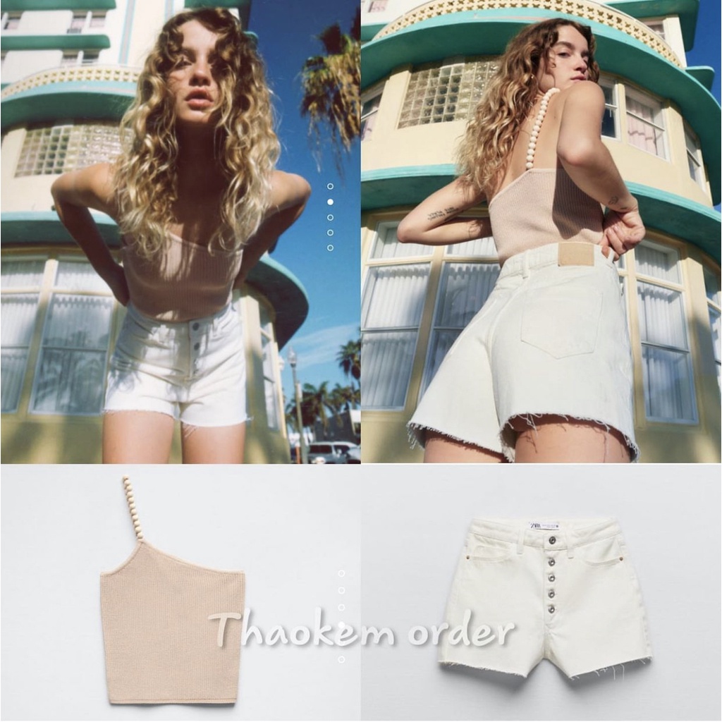 Quần jeans ZARA cạp cao