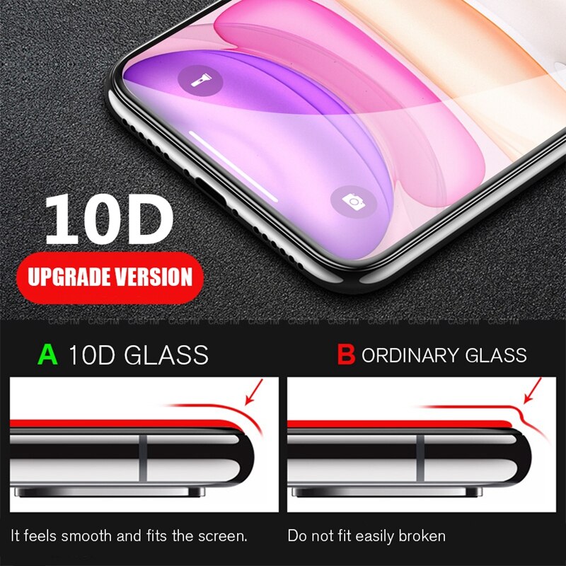 Kính Cường Lực 10d Siêu Mỏng Bảo Vệ Toàn Màn Hình Cho Iphone 11 2019 11 11 Pro Max