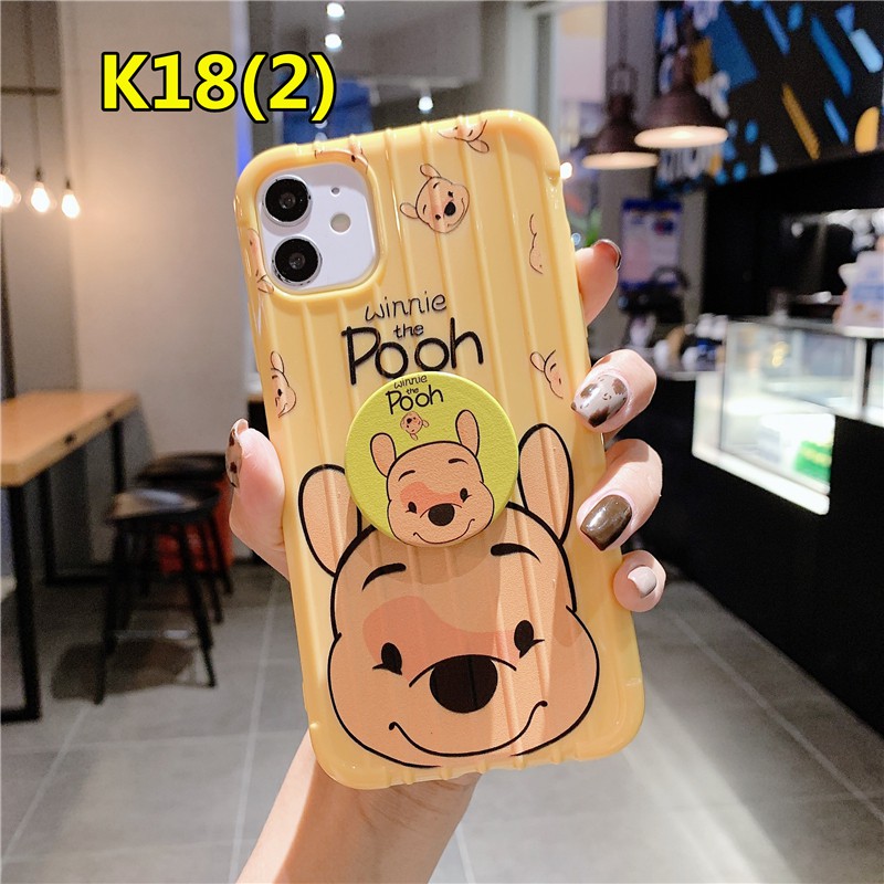 Ốp lưng gấu Pooh đáng yêu nhiều mẫu mã cho điện thoại Xiaomi Realme C3 5i 6 C2 6i 7 5 C11 C12 5S C1 7i C15 C17 6S U1 C3i Narzo 20 PRO 10 10A 20A