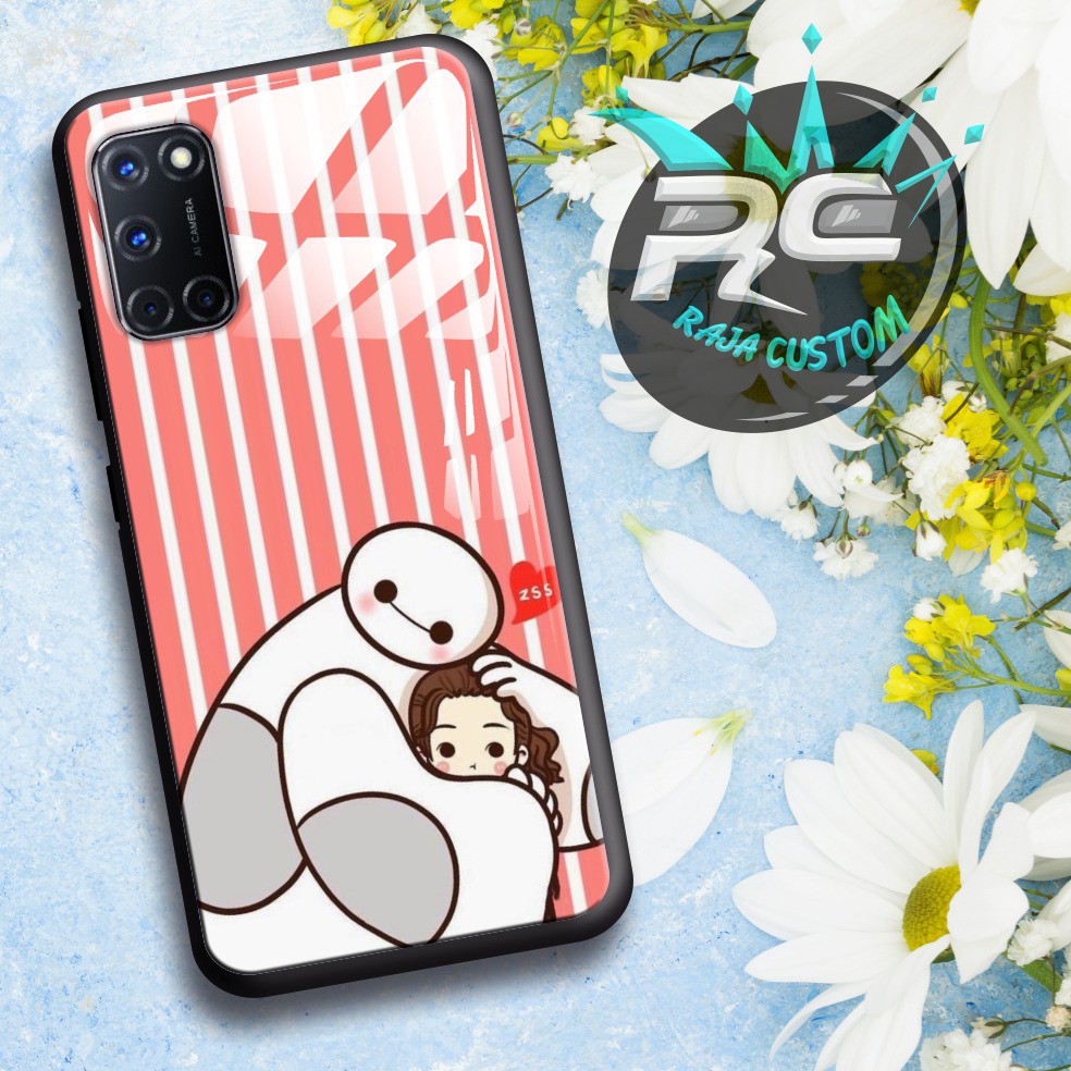 Ốp Điện Thoại Silicon Kính Cường Lực Họa Tiết Anh Hùng Big Hero Cho Realme C1 C2 C3 3pro X Xt 2 5 5pro 6 6pro Rj221