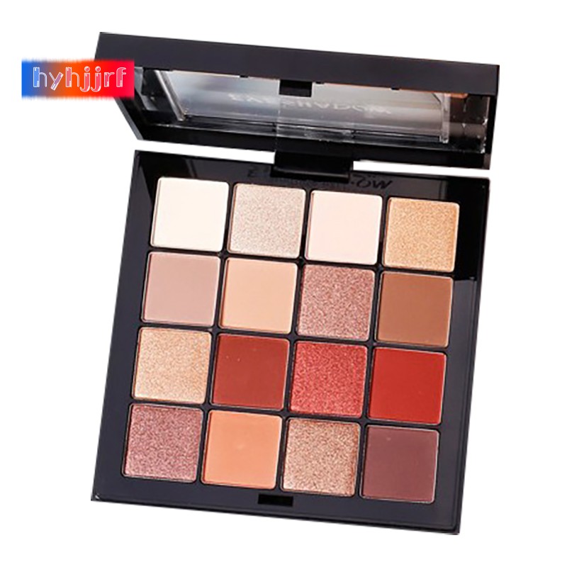 LANYI Charming Eyeshadow 16 Color Palette Make Up Palette Matte Shimmer Pigmented Eye Shadow Powder Makeup Glitter Pigment