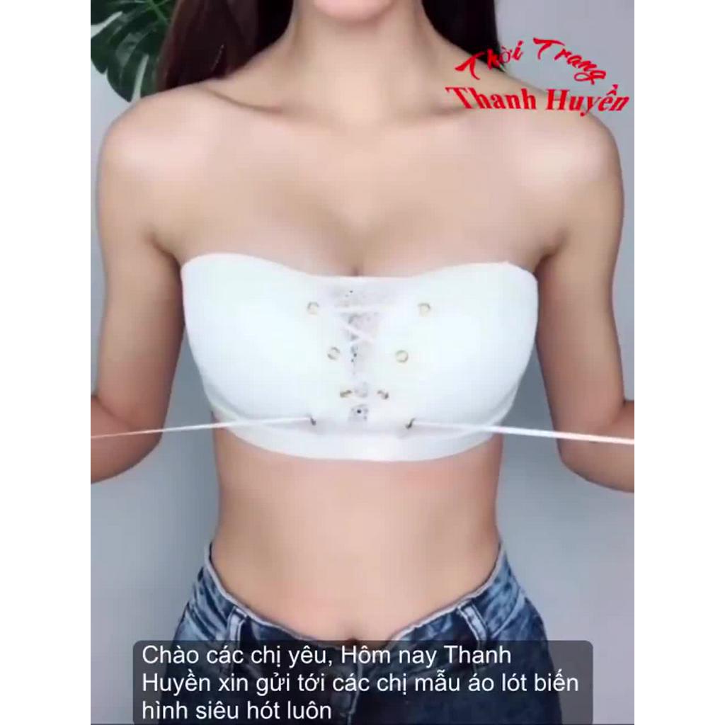 SIÊU PHẨM ÁO LÓT KHÔNG DÂY NÂNG NGỰC CHỐNG TỤT DÂY RÚT - CÚP REN RÚT | BigBuy360 - bigbuy360.vn