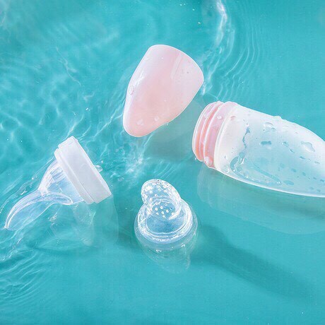 bình thìa ăn dặm silicon cho bé, Chính hãng V-coool