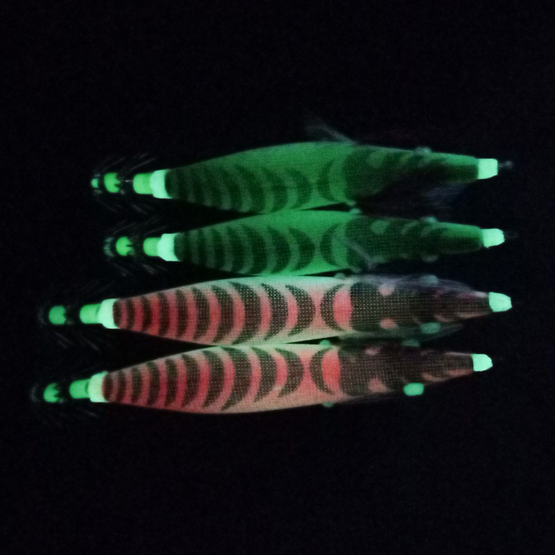 [CỰC NHẠY] mồi câu mực dạ quang phát sáng Ming yuan size 3, mồi tôm câu mực ống biển hiệu quả
