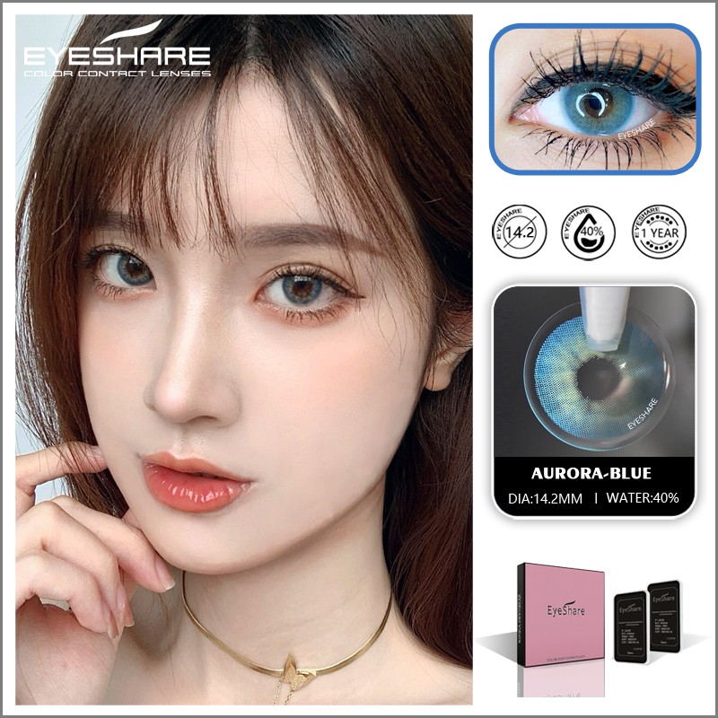 EYESHARE Cặp Kính Áp Tròng Nhiều Màu Sắc Thời Trang