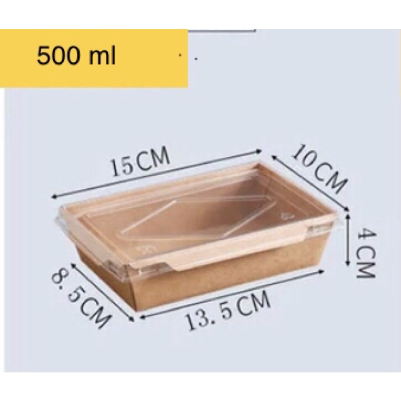 50 Hộp giấy klaft Nắp kính