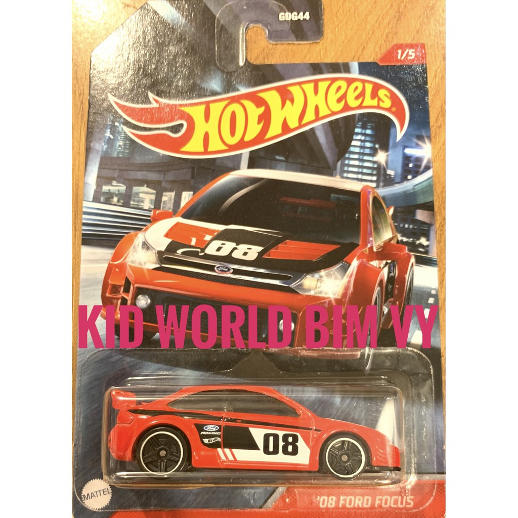 Xe mô hình Hot Wheels Cult Racers Series '08 Ford Focus GRP18.