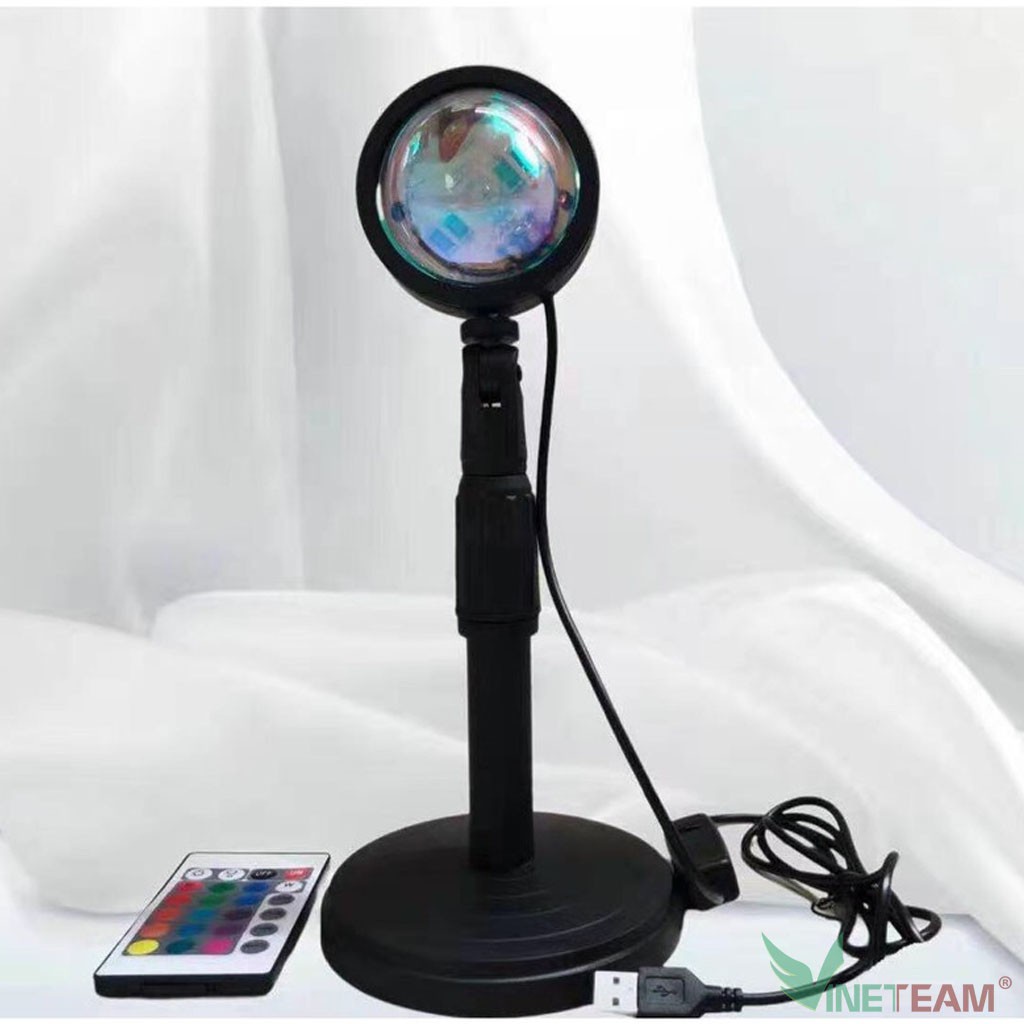 Đèn hoàng hôn 𝗦𝗜𝗘̂𝗨 𝗛𝗢́𝗧 𝗧𝗜𝗞𝗧𝗢𝗞 có mika chuyển đổi 4 màu,đèn led trang trí chụp ảnh , video livestream rất đẹp -dc4581