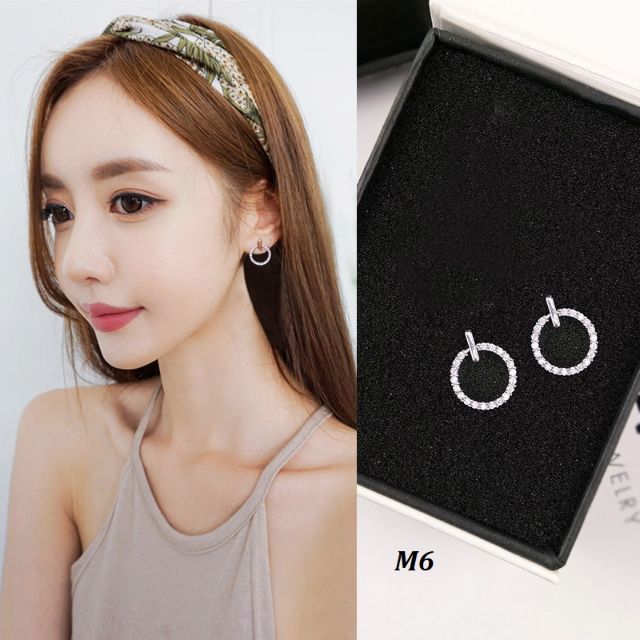 Hoa tai bạc 925 phong cách Hàn Quốc - link 1