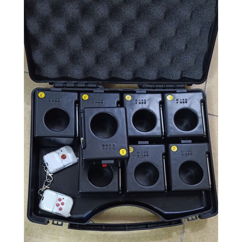 BỘ KÍCH ĐIỆN SÂN KHẤU 8 ĐẾ DÙNG PIN 9V CÓ ĂNG TEN HÀNG CHẤT LƯỢNG