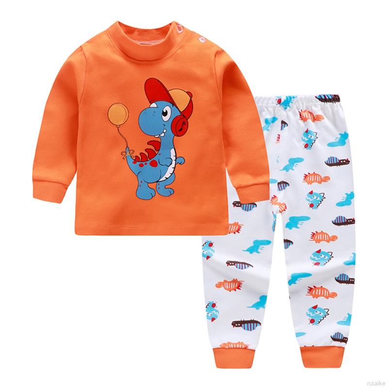 Bộ Đồ Ngủ Pijama 2 Món Cho Bé Từ 0-6 Tuổi