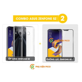 ốp lưng zenfone 5z + cường lực asus zenfone 5z cao cấp full màn hình độ cứng 9H