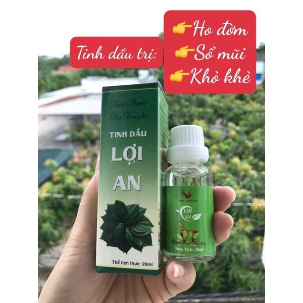 Tinh dầu Lợi an bôi ho, sổ mũi, khò khè cho bé - Chính hãng, date mới - Tinh dầu trầu không lợi an