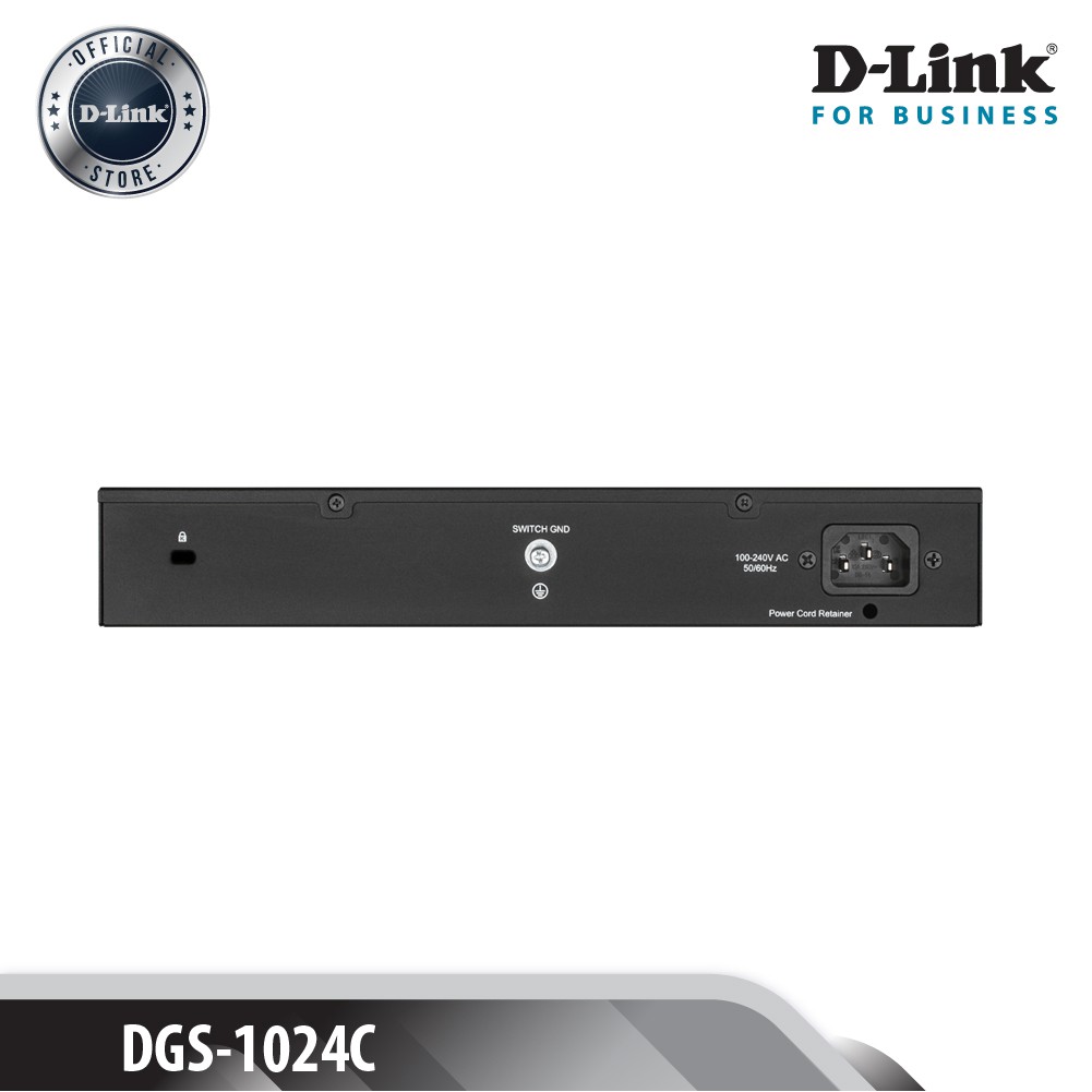 D-LINK DGS-1024C - Bộ chia cổng mạng 24 cổng 10/100/1000 Mbps