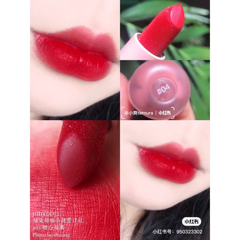 Có sẵn màu 712 - son thỏi vỏ hồng bông hoa Judydoll