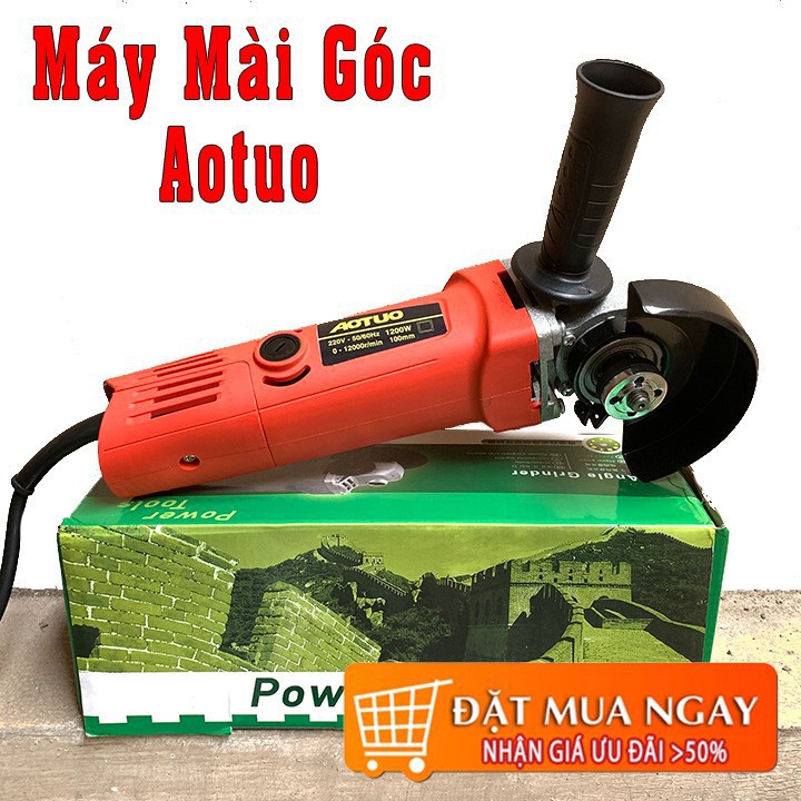 [Giảm 30K Ship] Máy mài cầm tay 1200W - Máy Cắt Công Suất Lớn - Máy mài góc AOTUO - 100% Lõi đồng, Siêu bền