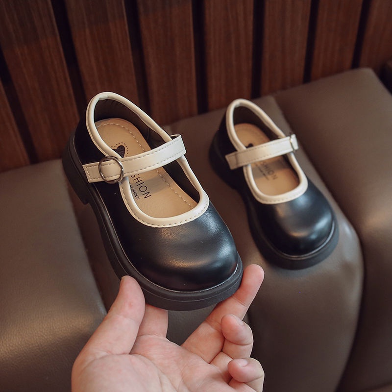 Giày Búp Bê Da Đế Mềm Thời Trang Xuân Thu Hàn Quốc Dành Cho Bé Gái
