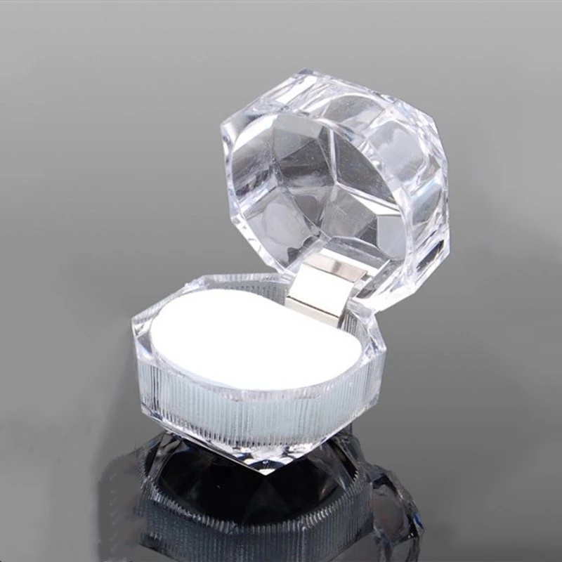 Hộp đựng trang sức bằng acrylic trong suốt cỡ nhỏ tiện lợi