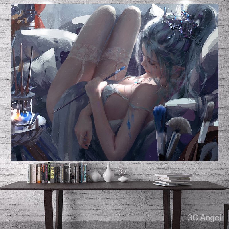 Tranh vải treo tường trang trí họa tiết hoạt hình 150*200cm