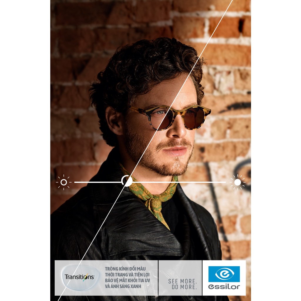 Tròng Kính Đổi Màu Essilor Transitions Gen8 chính hãng Pháp