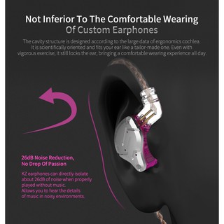 Tai Nghe Nhét Tai Có Mic Knowledge Zenith KZ ZS10 PRO 4BA + 1DD - Hàng Chính Hãng