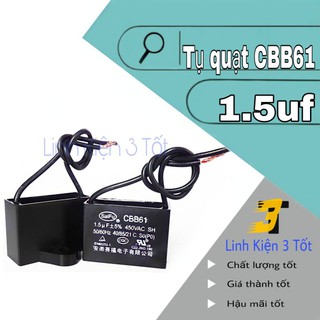 Tụ quạt trần - quạt bàn - quạt treo tường CBB61 1.5uf