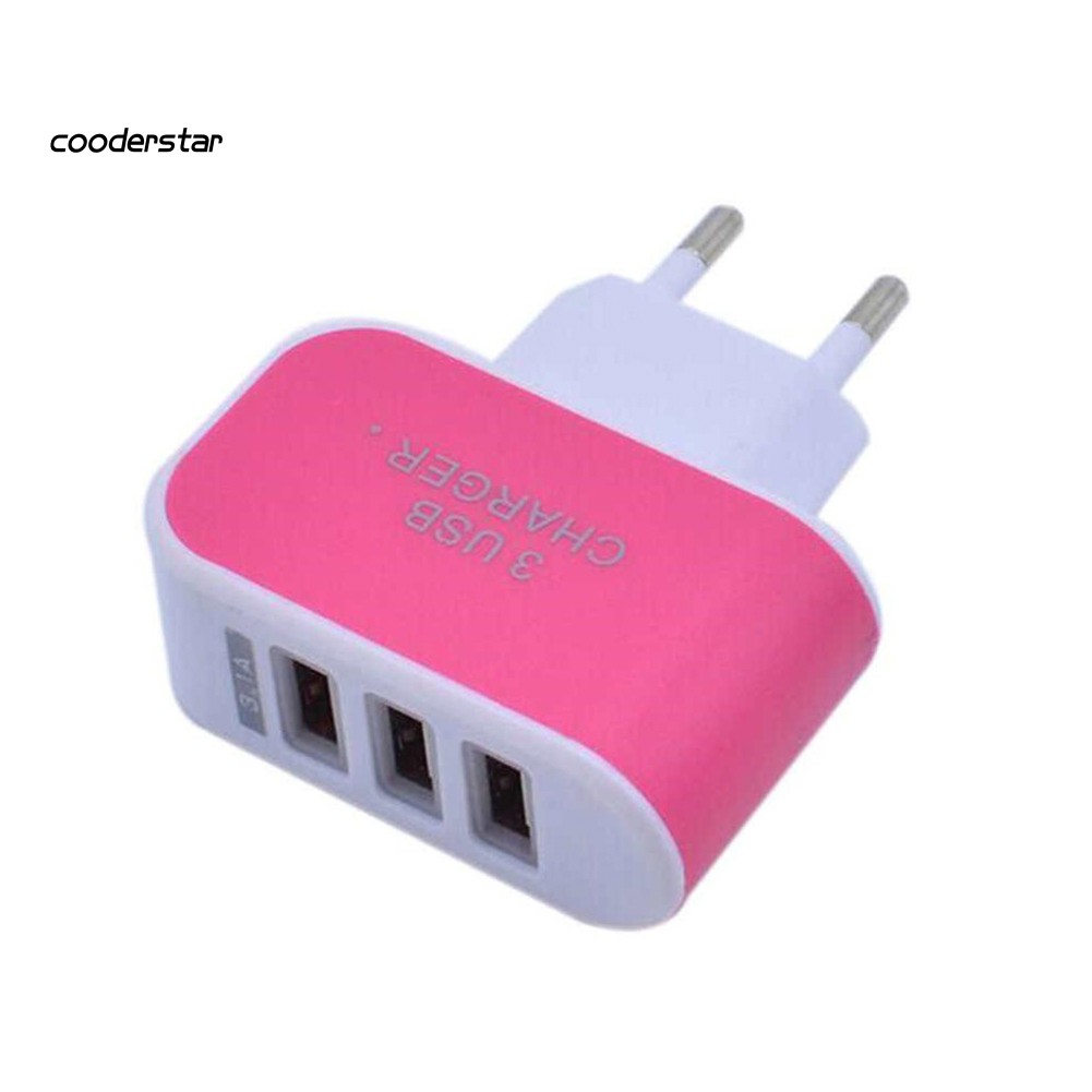 Củ Sạc 3 Cổng Usb Tiện Lợi