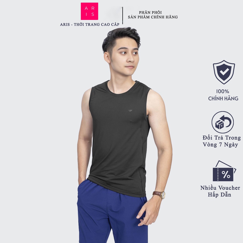 Áo ba lỗ nam cao cấp ARISTINO vải trơn mịn mát, thoáng khí, thấm hút mồ hôi tốt - ABL009