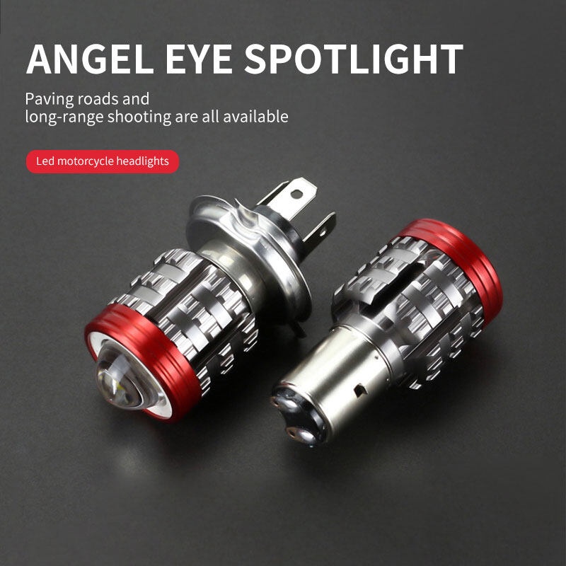 Đèn pha LED H4 BA20D H6 HS1 chuyên dụng cho xe máy xe moto