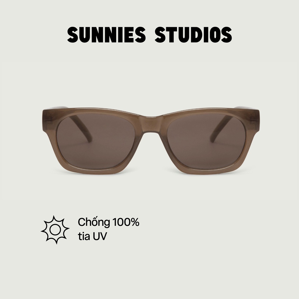 Kính Mát Sunnies Studios Gọng Vuông Wolf Taupe