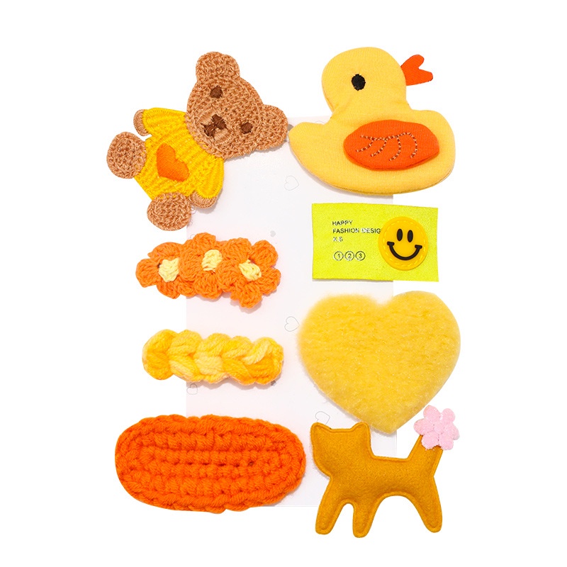 Set 8 Kẹp Tóc Hình Trái Cây Dễ Thương Phong Cách Hàn Quốc 2022 Cho Bé Gái