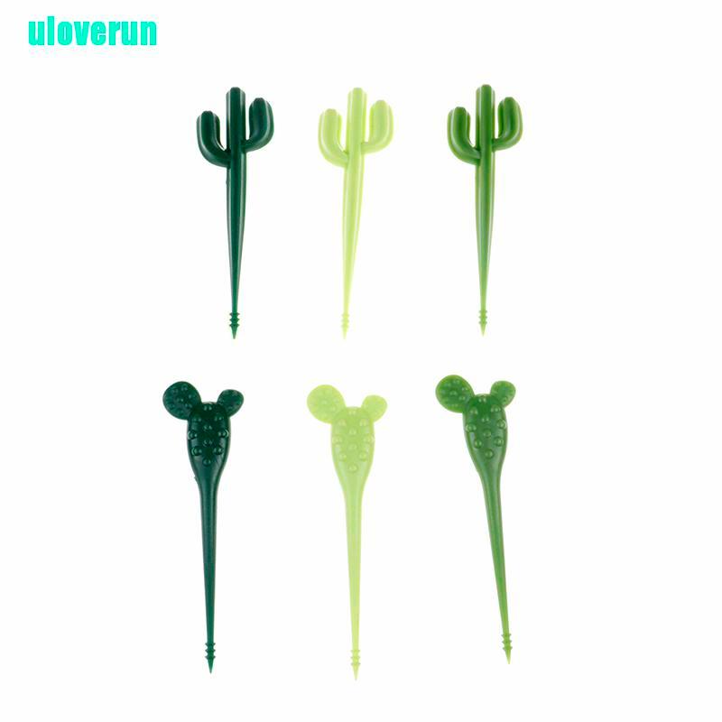 Bộ 6 Nĩa Ăn Trái Cây Hình Cây Xương Rồng Xinh Xắn