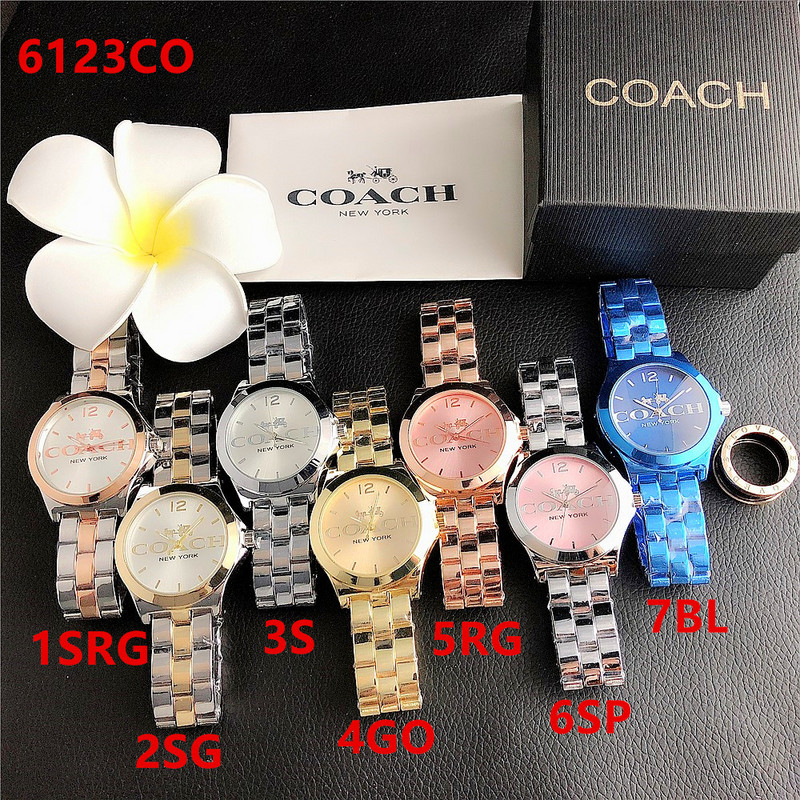 Đồng Hồ Quartz 2021 Nhãn Hiệu Coach Cổ Điển 100% Real Shot Logo Ch Cho Nam Và Nữ