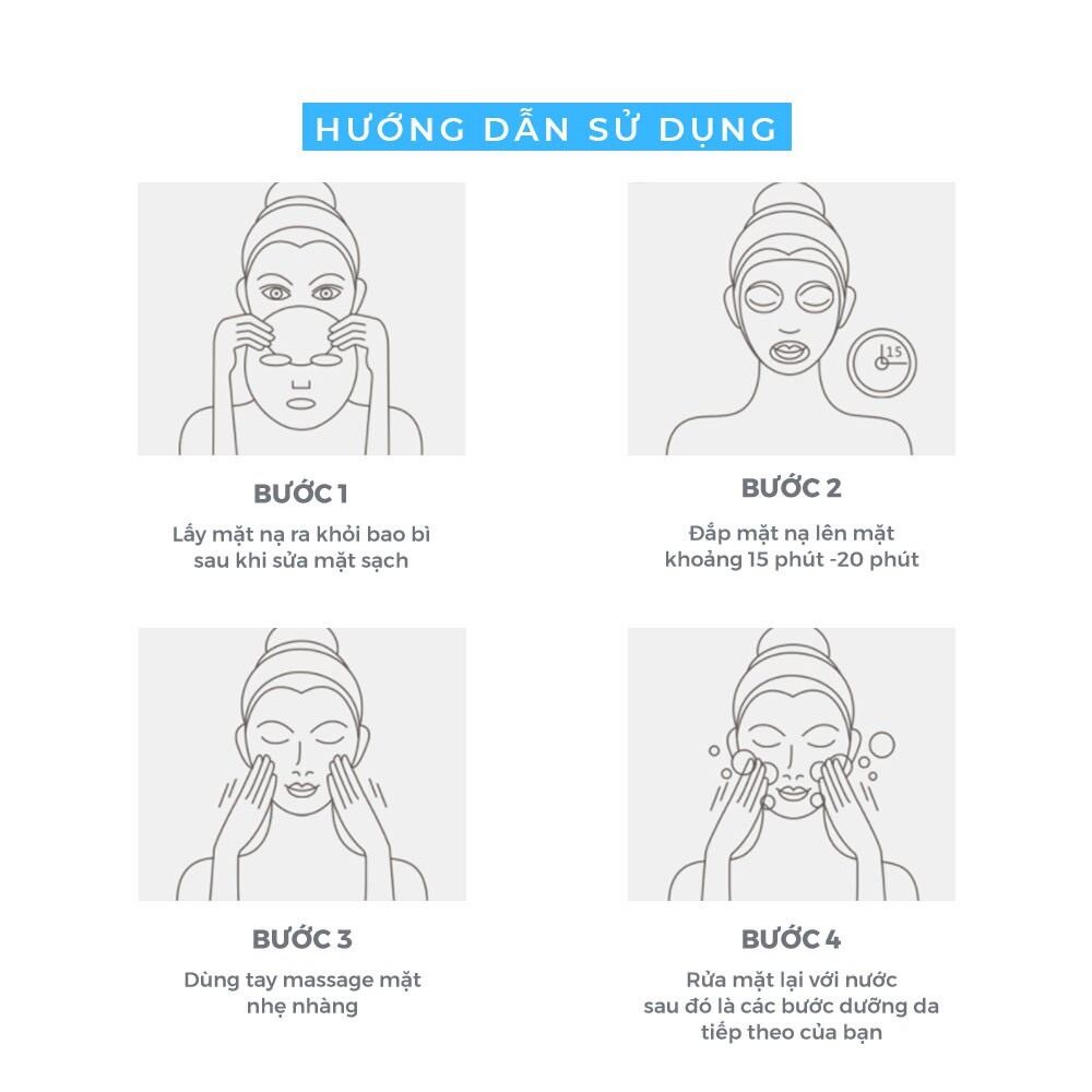 Mặt nạ giấy trắng da giảm mụn dưỡng ẩm dưỡng da chống lão hoá MT