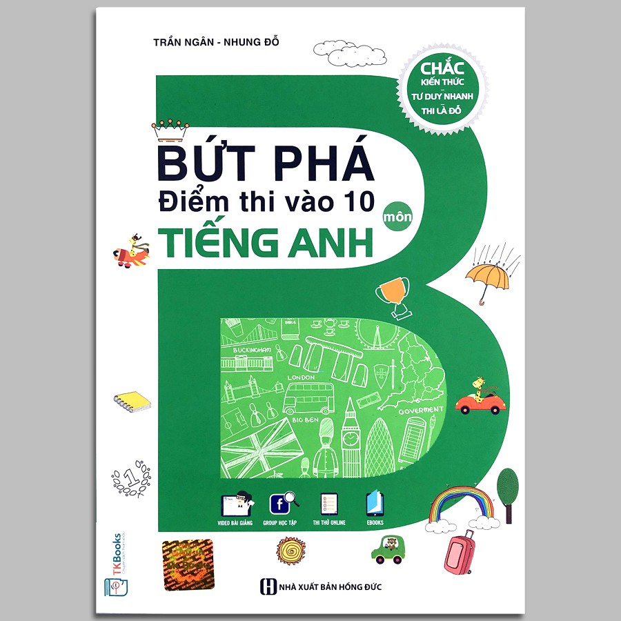 Sách - Bứt Phá Điểm Thi Vào Lớp 10 Môn Toán, Văn, Anh (Combo 3q, lẻ tùy chọn)