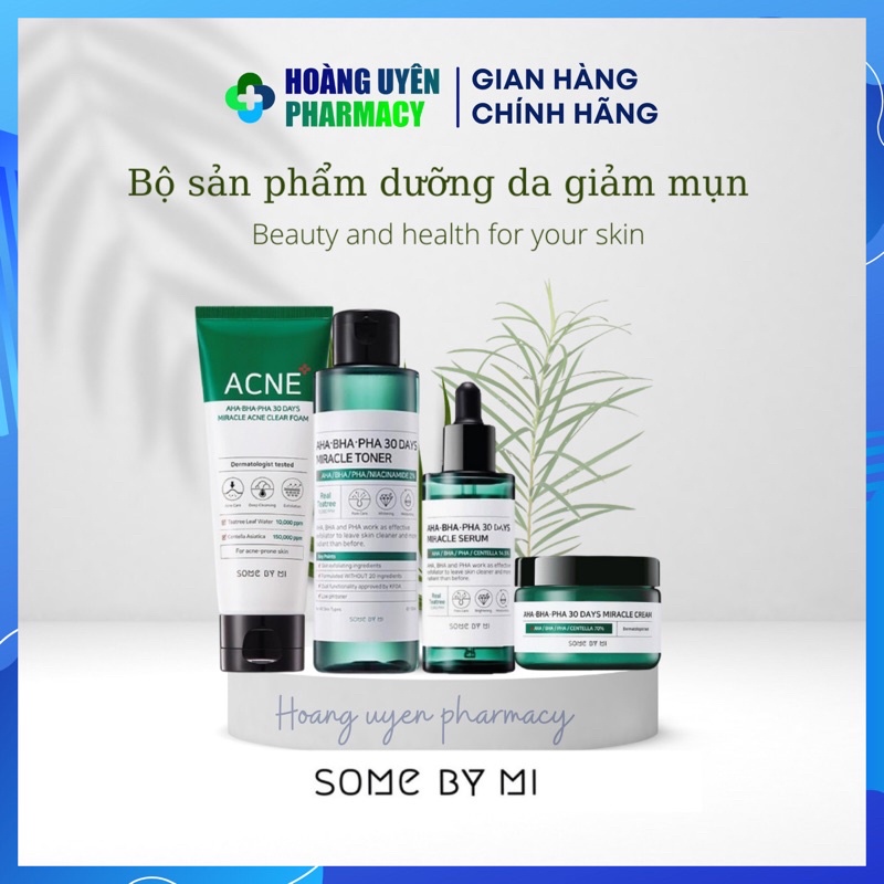 Bộ chăm sóc da mụn toàn diện Some By Mi AHA-BHA-PHA 30-day Miracle 4 món Fullsize