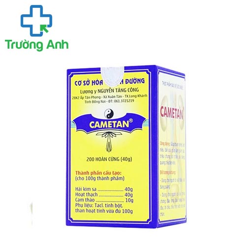 Cametan - Viên uống giúp TAN SỎI THẬN - SỎI TIẾT NIỆU - SỎI BÀNG QUANG