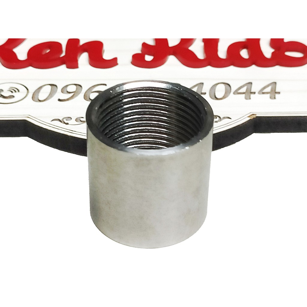 Phụ kiện ống nước inox ren 27 măng xông/ren trong/ren ngoài