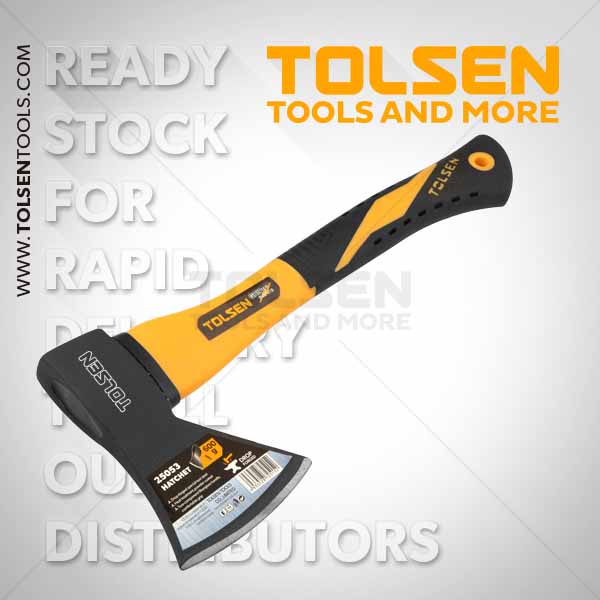 BÚA RÌU CÁN NHỰA TOLSEN 25053 Thép Carbon sơn đen, chịu nhiệt tốt, Tay cầm sợi thủy tinh 600g - ĐỒ NGHỀ DC