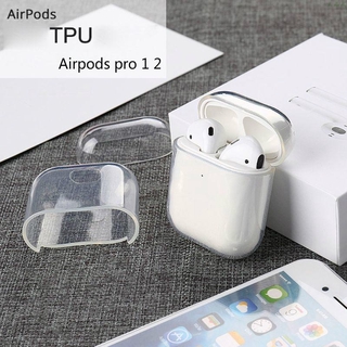 Vỏ bảo vệ hộp tai nghe Airpods bằng silicone trong suốt chống trầy có móc khóa