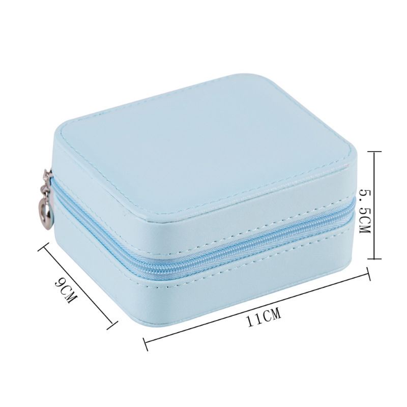 Flgo Hộp Da Đựng Trang Sức Có Khóa Kéo Tiện Dụng Khi Đi Du Lịch