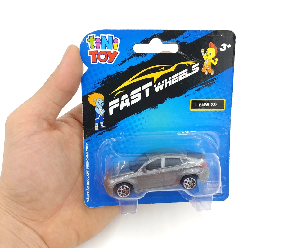 Đồ Chơi Xe Tốc Độ FastWheels 3 Inch - 342000S - BMW X6 - Màu Xám - tiniToy