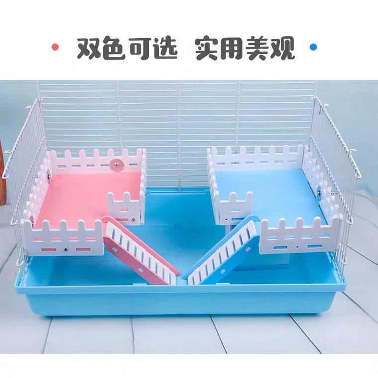 tầng gỗ màu hàng rào 2 size dành cho hamster