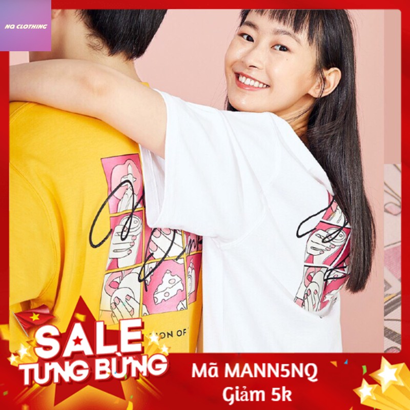 Áo thun Hàn Quốc Uzzlang cực xinh phong cách Hàn Quốc