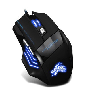 Chuột chơi game có dây Dragon X3 (Đen phối xanh)