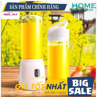 Máy Xay Sinh Tố 2 Cối Thủy Tinh Công Suất Lớn - Máy xay đa năng cầm tay sạc pin kèm dây sạc tiện lợi