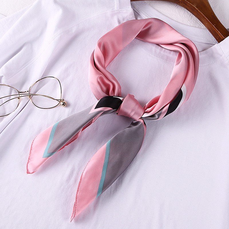 Khăn bandana quấn làm áo Blackpink cao cấp 70 70x70cm turban lụa vuông quàng cổ quấn tóc nữ đẹp