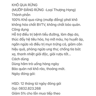 Mướp Đắng Rừng (khổ qua rừng khô)